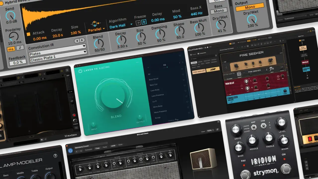 Logiciels de guitare, simulateurs d'amplis, effets, le meilleur simulateur ampli guitare pour des sons pro.