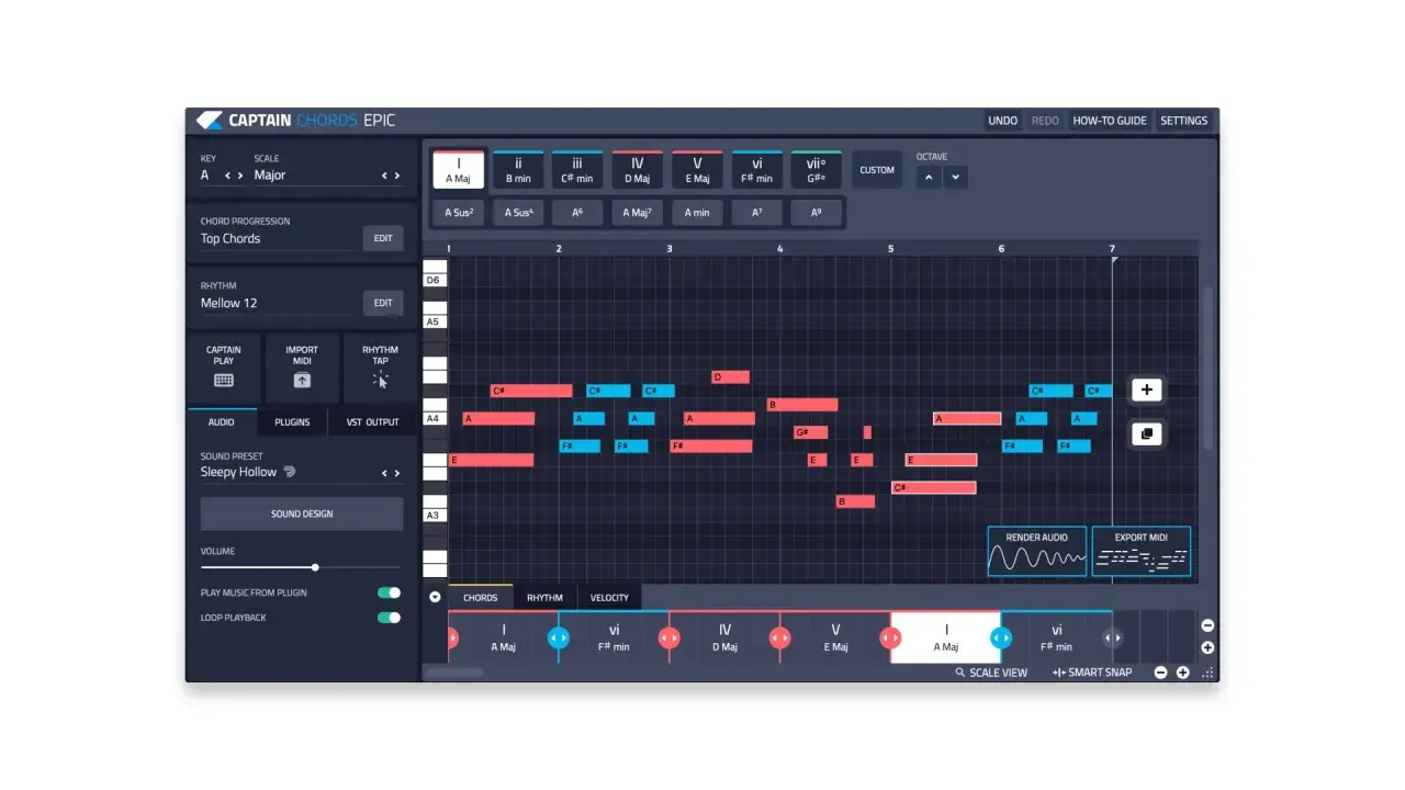 Un accord magique se crée dans ce logiciel de composition musicale, avec des notes et des rythmes qui s'assemblent.