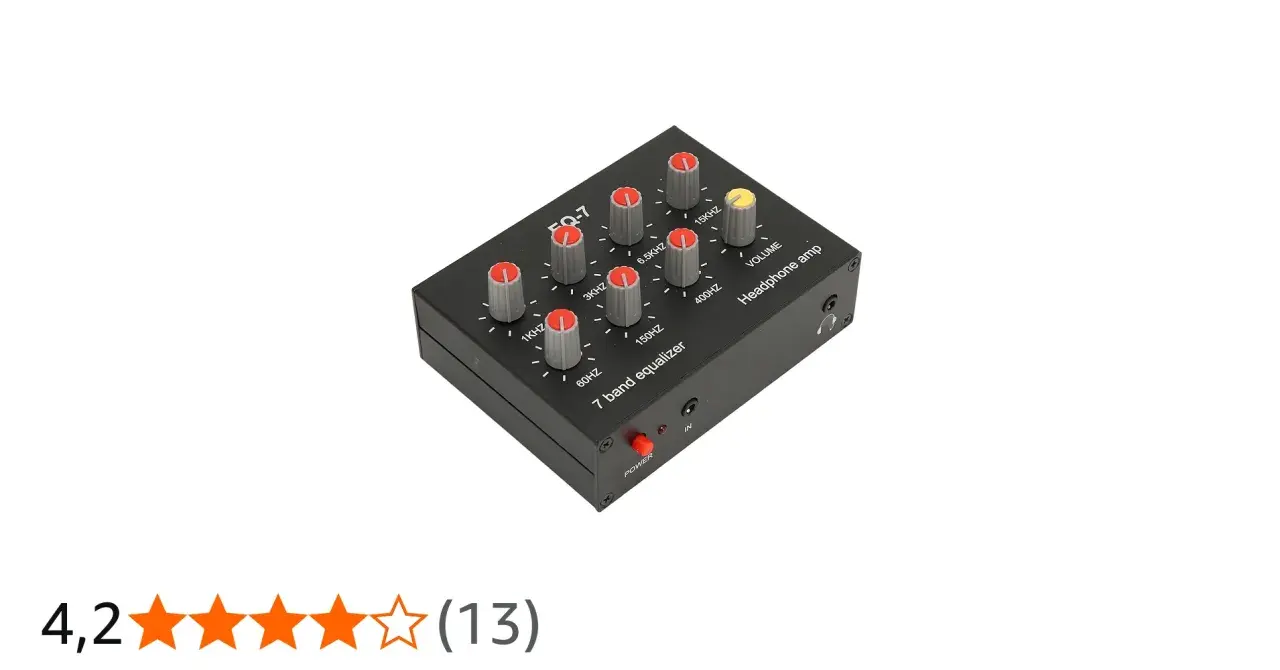 Égaliseur 7 bandes FQ-7 avec potentiomètres pour ajuster le son. Idéal pour le réglage égaliseur 7 bandes.