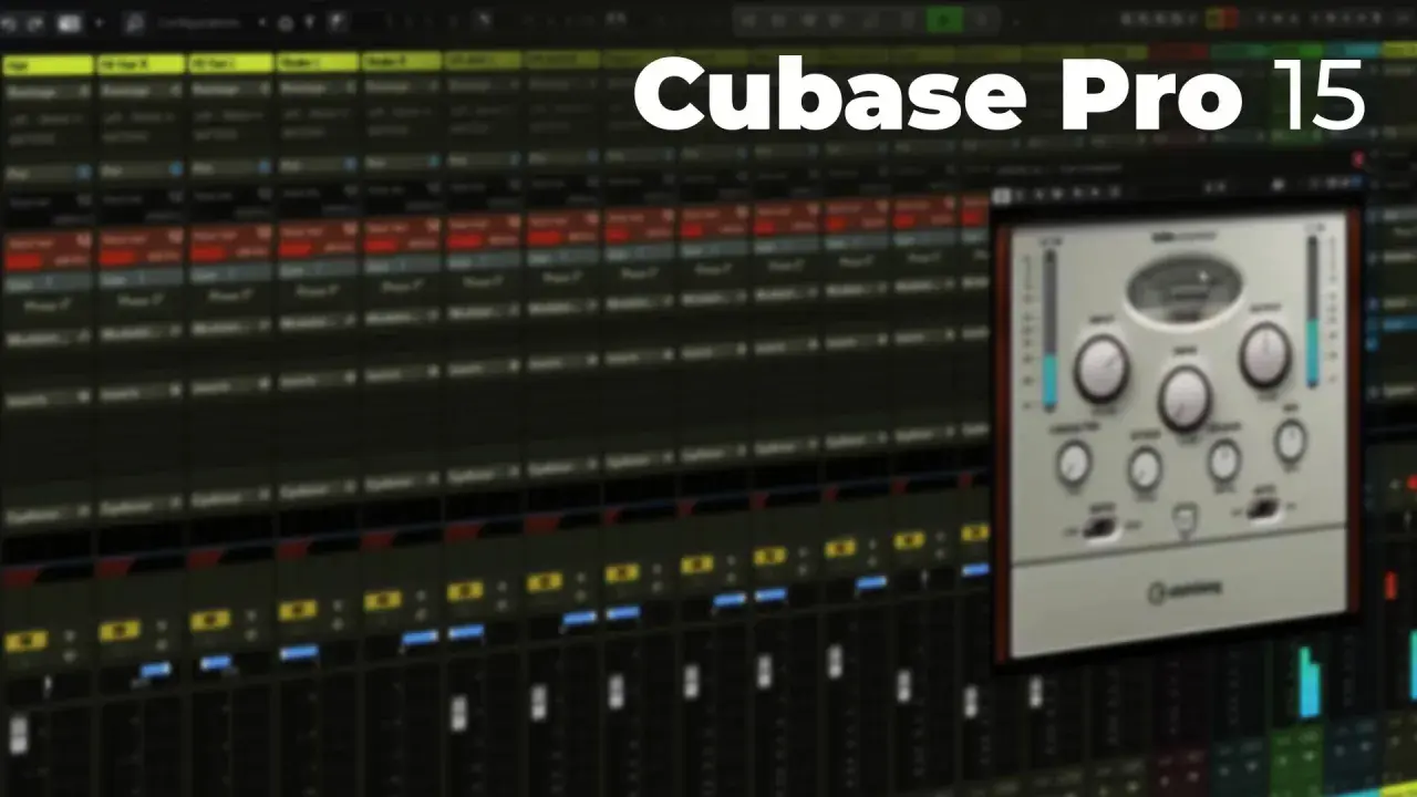 Interface de Cubase Pro 15 avec un plugin de compresseur, idéal pour une eq dynamique.