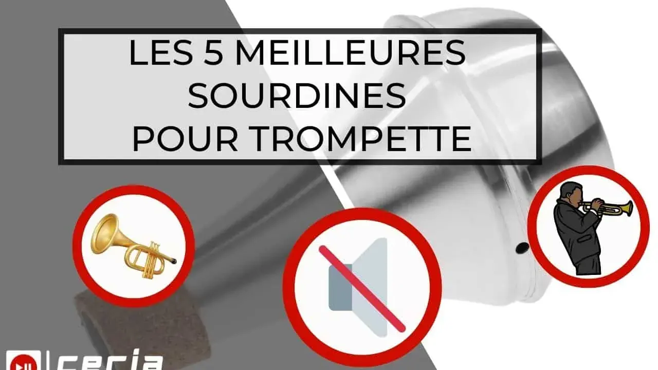 Les 5 meilleures sourdines pour trompette. Un musicien joue de la trompette avec une sourdine, réduisant le son.
