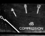 Cadran d'un VCA compressor, l'aiguille indique le niveau de compression en dB.