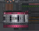 Interface de FL Studio avec le plugin Sakura ouvert, montrant les réglages du piano et les pistes audio.