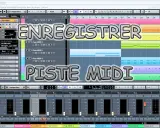 Enregistrement sur une piste MIDI dans Cubase. La piste MIDI est prête pour l'enregistrement.