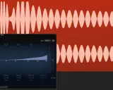 Égaliseur graphique ajustant le son d'un kick de batterie.