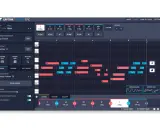 Un accord magique se crée dans ce logiciel de composition musicale, avec des notes et des rythmes qui s'assemblent.
