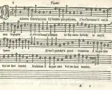 Partitions anciennes avec des notes de musique et des paroles en italien. On peut y écouter les notes de musique.