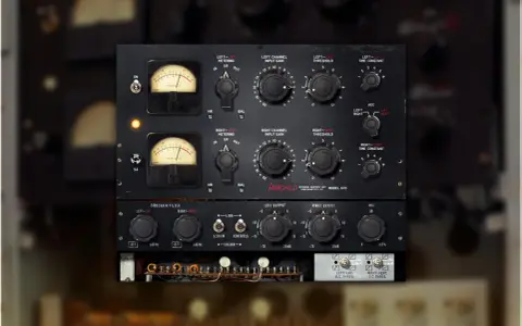 Le panneau de contrôle du légendaire compresseur Fairchild 670, avec ses VU mètres, ses potentiomètres et ses interrupteurs.