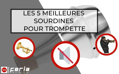 Les 5 meilleures sourdines pour trompette. Un musicien joue de la trompette avec une sourdine, réduisant le son.