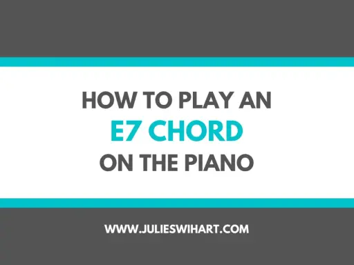 Apprenez à jouer l'accord E7 au piano. Tutoriel pour maîtriser cet accord essentiel.