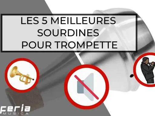 Les 5 meilleures sourdines pour trompette. Un musicien joue de la trompette avec une sourdine, réduisant le son.