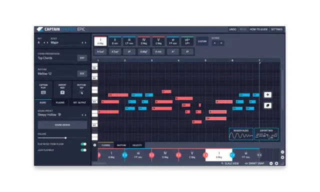 Un accord magique se crée dans ce logiciel de composition musicale, avec des notes et des rythmes qui s'assemblent.
