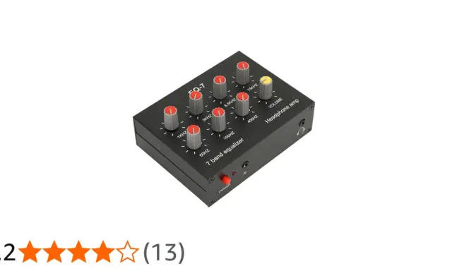 Égaliseur 7 bandes FQ-7 avec potentiomètres pour ajuster le son. Idéal pour le réglage égaliseur 7 bandes.