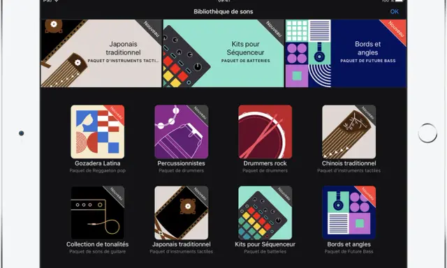 Bibliothèque de sons GarageBand : découvrez des packs de sons gratuits, des kits de batterie, des instruments traditionnels et plus encore pour créer votre musique.