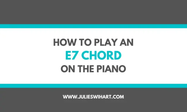 Apprenez à jouer l'accord E7 au piano. Tutoriel pour maîtriser cet accord essentiel.