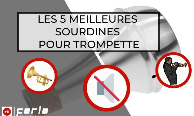 Les 5 meilleures sourdines pour trompette. Un musicien joue de la trompette avec une sourdine, réduisant le son.