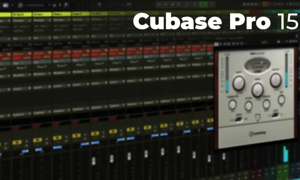 Interface de Cubase Pro 15 avec un plugin de compresseur, idéal pour une eq dynamique.