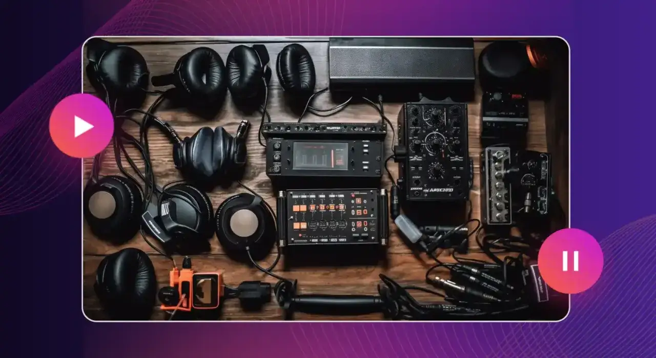 Casque, mixeurs et câbles, l'équipement idéal pour des sessions d'écriture musicale, comme celles de Max Martin et ses compagnons d'écriture.