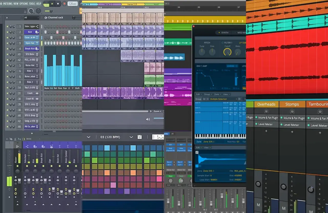 Comparaison entre Reaper et Ableton : deux stations de travail audio numériques pour la création musicale.